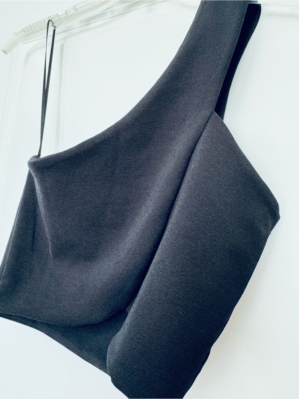 Zara Asymmetric One-Shoulder Black Camisole